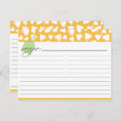 Bridal Tee Rezept Karte (Vorne/Hinten)