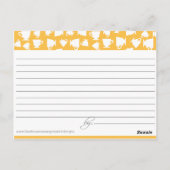 Bridal Tee Rezept Karte (Rückseite)