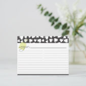 Bridal Tee Rezept Karte (Stehend Vorderseite)