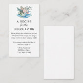 Bridal Tee Rezeptkarte Begleitkarte (Vorne/Hinten)