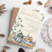 Bridal Tee Viktorianisches Vintages Brautparty Einladung