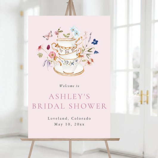 Bridal Tee Willkommenspender Poster