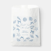 Bridal Toast On The Coast Seashells Bridal Shower Geschenktütchen (Vorderseite)