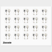 BRIDAL TOASTING GLASSER STICKER (Blatt)