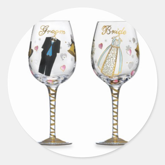 BRIDAL TOASTING GLASSER STICKER (Vorderseite)