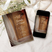 Bridal Veil Barn Wood Country Post Wedding Brunch Einladung