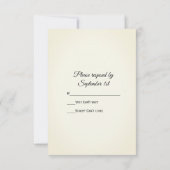 Bridal Veil Barn Wood Country Wedding RSVP Card (Rückseite)