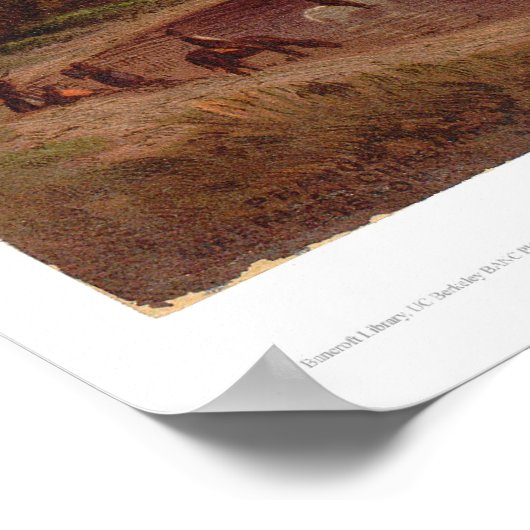 Bridal Veil Fall, Yosemite Valley (0128A) Poster (Ecke)