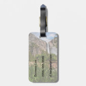 Bridal Veil Falls Gepäckanhänger (Rückseite vertikal)