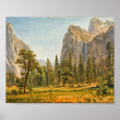 Bridal Veil Falls, Kalifornien | Albert Bierstadt Poster (Vorne)