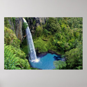 Bridal Veil Falls, NZ Poster