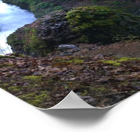 Bridal Veil Falls, OR Poster (Ecke)