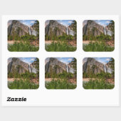 Bridal Veil Falls Quadratischer Aufkleber (Blatt)
