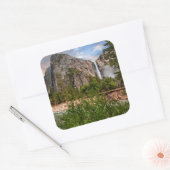 Bridal Veil Falls Quadratischer Aufkleber (Umschlag)