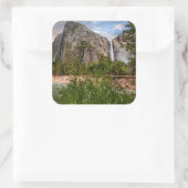 Bridal Veil Falls Quadratischer Aufkleber (Tasche)