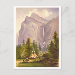 Bridal Veil Falls Vintag Prang Lithograph Postkarte