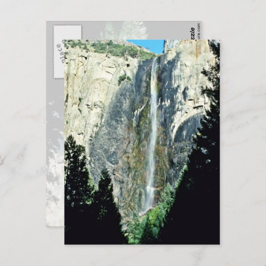 Bridal Veil Falls - Yosemite National Park Postkarte (Vorne/Hinten)