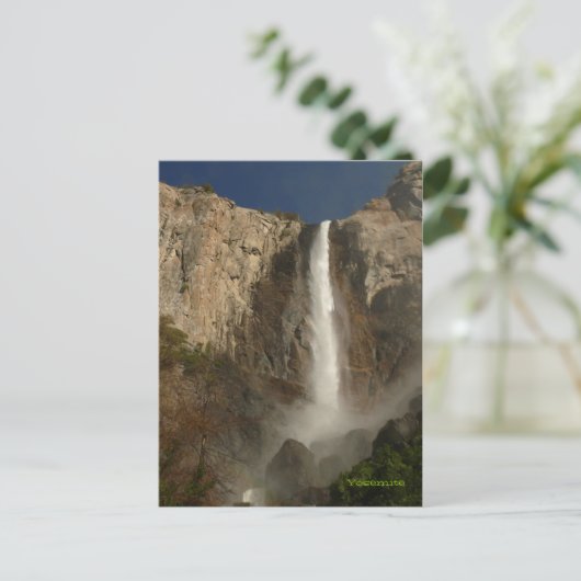 Bridal Veil Falls, Yosemite Postkarte (Stehend Vorderseite)