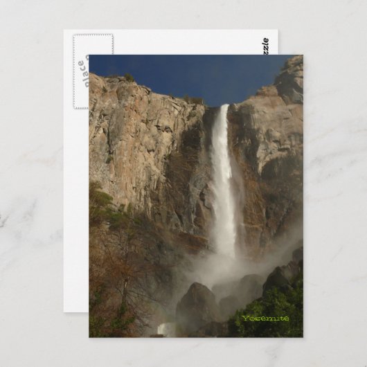 Bridal Veil Falls, Yosemite Postkarte (Vorne/Hinten)