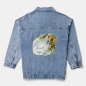 Bridal Veil Sunflower Denim Jacket Jeansjacke (Rückseite)