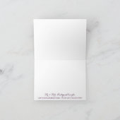 Bridal Vielen Dank für Ihre Bemerkung Rustikaler W Dankeskarte (Innenseite)