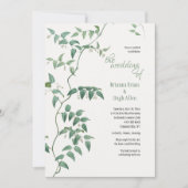 Bridal Vine Wedding Einladung (Vorderseite)