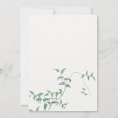 Bridal Vine Wedding Einladung (Rückseite)