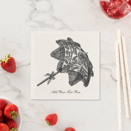 Bridal Vintag Umbrella Serviette (Beispiel)