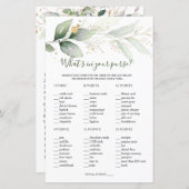 Bridal, was in Ihrem Papierblatt ist (Vorne/Hinten)