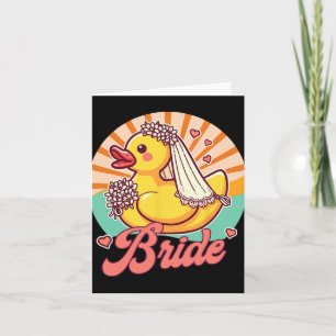 Bridal Wedding Bachelorette Rubber Duc Karte