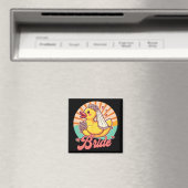 Bridal Wedding Bachelorette Rubber Duc Magnet (In Situ (Geschirrspüler))