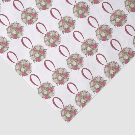 Bridal Wedding Bouquet Blume Ball Tissue Seidenpapier (Ausschnitt)