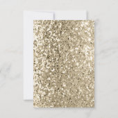 Bridal Wedding Eukalyptus Greenery Gold Glitzer Einladung (Rückseite)