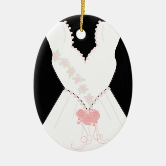 Bridal Wedding Gown Keramikornament (Vorne)