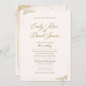 bridal wedding invitations einladung (Vorne/Hinten)