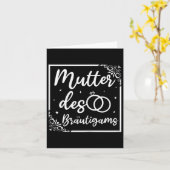 Bridal Wedding Mama Mutter des Bräutigams Karte (Gelbe Blume)