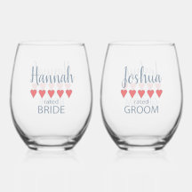 Bridal & Wedding Party 5 Herz Braut & Groom