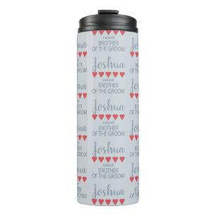 Bridal & Wedding Party 5 Herz Bruder des Grooms Thermosbecher