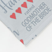 Bridal & Wedding Party 5 Herz Godmutter of Bride Fleecedecke (Ecke)
