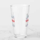 Bridal & Wedding Party 5 Herz Mann der Ehre Glas (Rechts)
