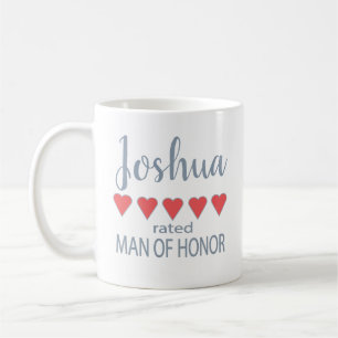 Bridal & Wedding Party 5 Herz Mann der Ehre Kaffeetasse