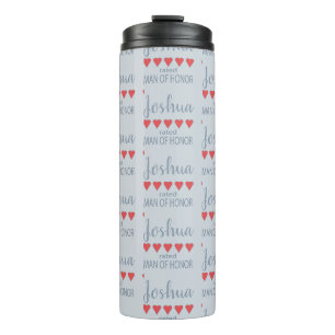 Bridal & Wedding Party 5 Herz Mann der Ehre Thermosbecher