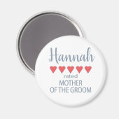 Bridal & Wedding Party 5 Herz Mutter des Gräuels Magnet (Vorderseite/Rückseite)