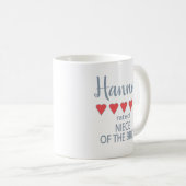 Bridal & Wedding Party 5 Herz Nichte Bride Kaffeetasse (VorderseiteRechts)