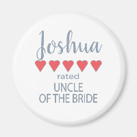 Bridal & Wedding Party 5 Herz Onkel von Braut