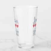 Bridal & Wedding Party 5 Herz Stepbruder o Bride Glas (Rechts)