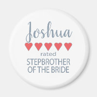 Bridal & Wedding Party 5 Herz Stepbruder o Bride