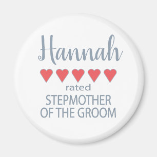 Bridal & Wedding Party 5 Herz Stepmutter von Groom Magnet