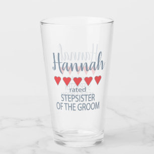 Bridal & Wedding Party 5 Herz StepSchwester von Gr Glas