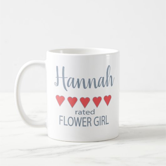 Bridal & Wedding Party 5 HerzblütenGirl Kaffeetasse (Links)
